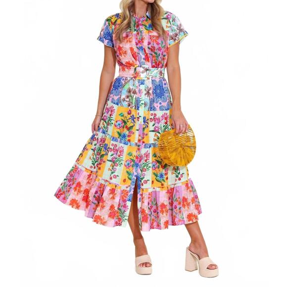 ALDEN ADAIR Dresses & Skirts - NEW ALDEN ADAIR rachel midi dress in floral sketch